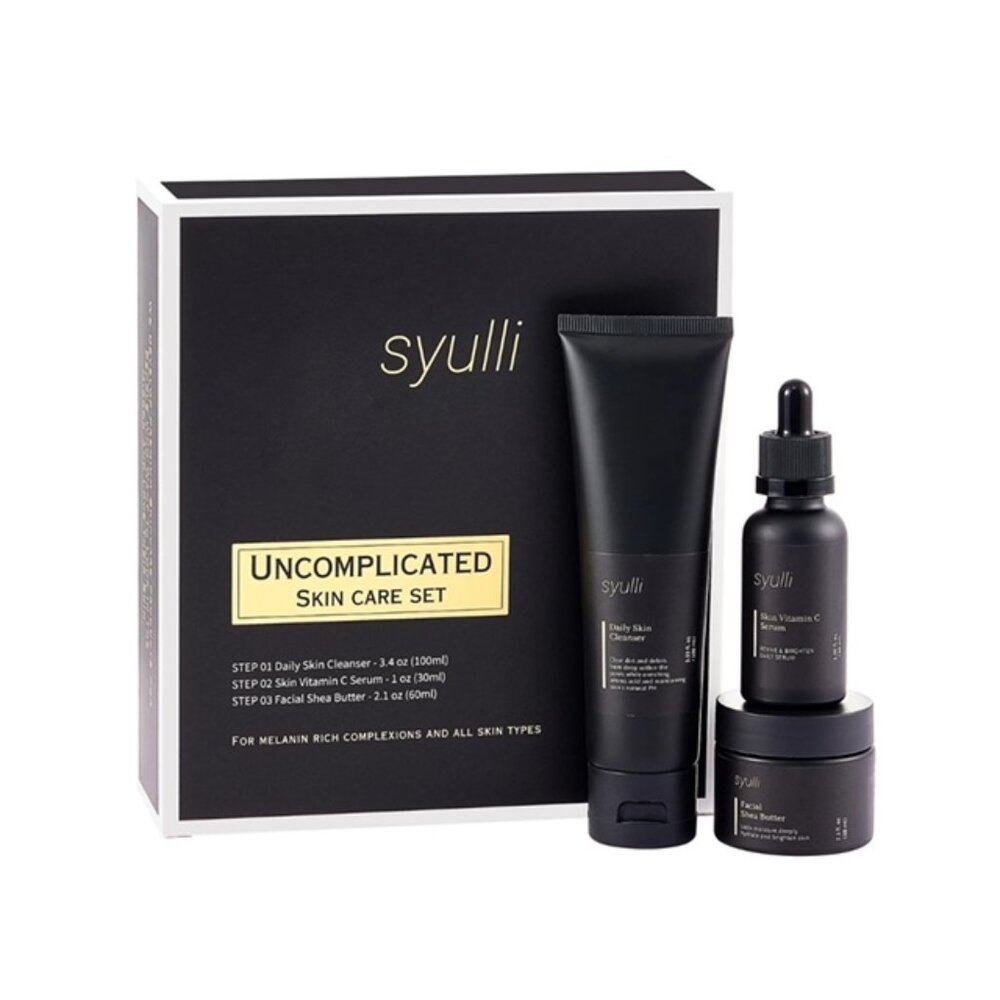 Men's Skin Care System Daily Face Wash Vitamin C Serum Shea Butter GREAT GIFT!